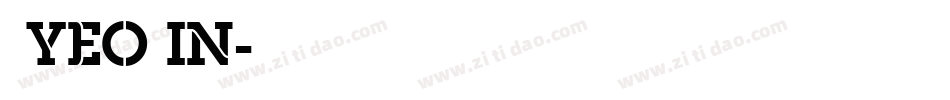 4YEO IN字体转换